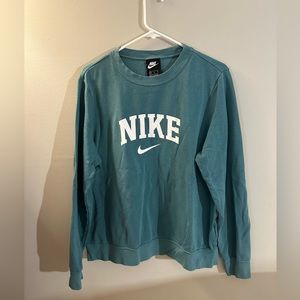 Nike Logo Crewneck Teal Good used condition